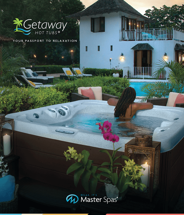 Getaway hot tub brochure cover