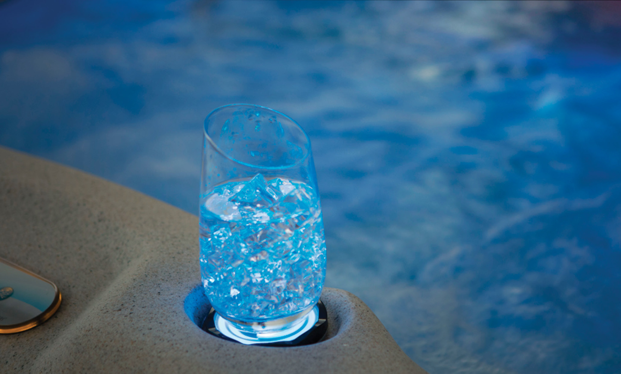 hot tub backlit cupholders