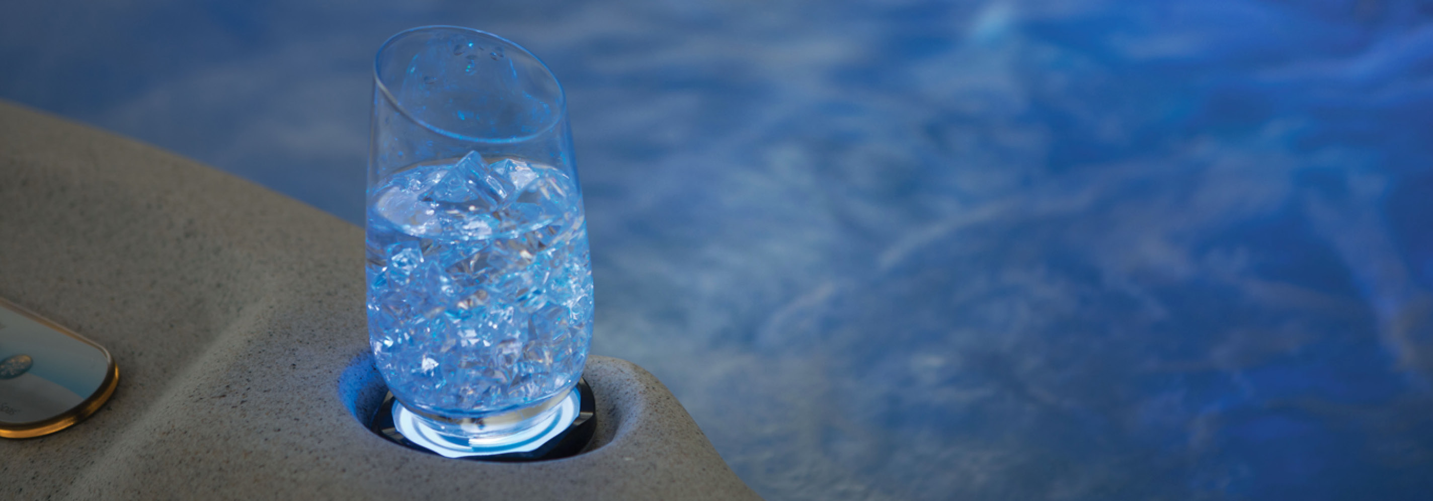 hot tub backlit cupholders